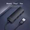 Концентратор Choetech USB 3.1 to 3хUSB 3.0+RJ45(1GB) Ethernet 4in1 (HUB-U02-BK) зображення 4