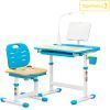 Парта со стулом Evo-kids (стул+стол+полка+лампа) Blue (Evo-17 BL Ergo) изображение 3