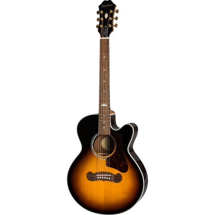 Гитара электроакустическая Epiphone J-200 EC Studio Parlor Vintage Sunburst (234843)