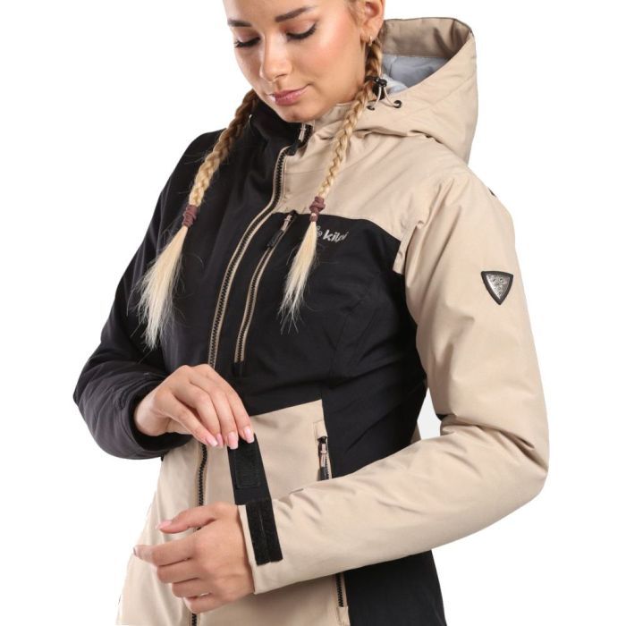 Куртка Kilpi Flip-W beige/black - 38 - бежевий/чорний (024.0413) зображення 3