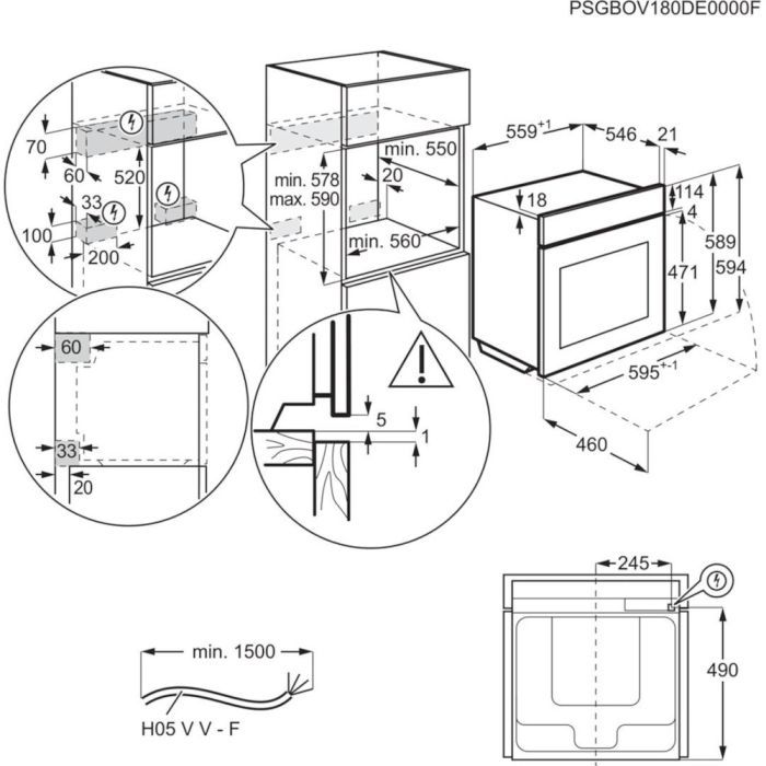 Духова шафа Electrolux EOB8S39WZ зображення 8
