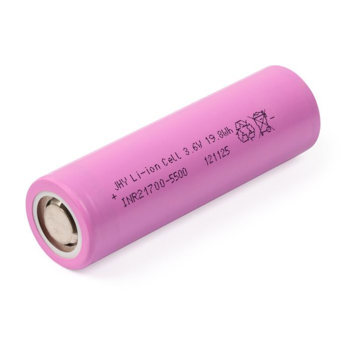 Акумулятор 21700 Li-Ion 5500mAh 3.6V 30A JHY (INR21700-55P) зображення 3