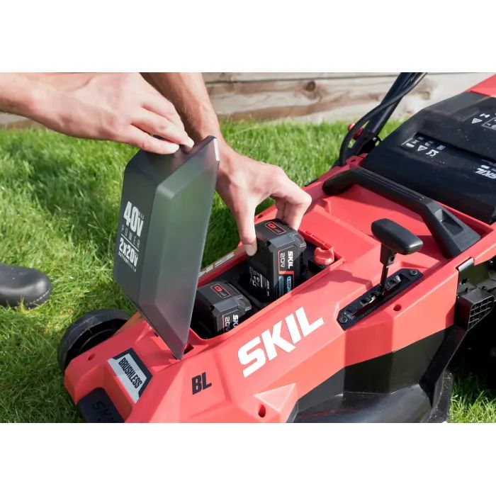 Газонокосилка Skil аккумуляторная бесщеточная, 0140 BA, 2x4Ah (GM1E0140BA) изображение 4