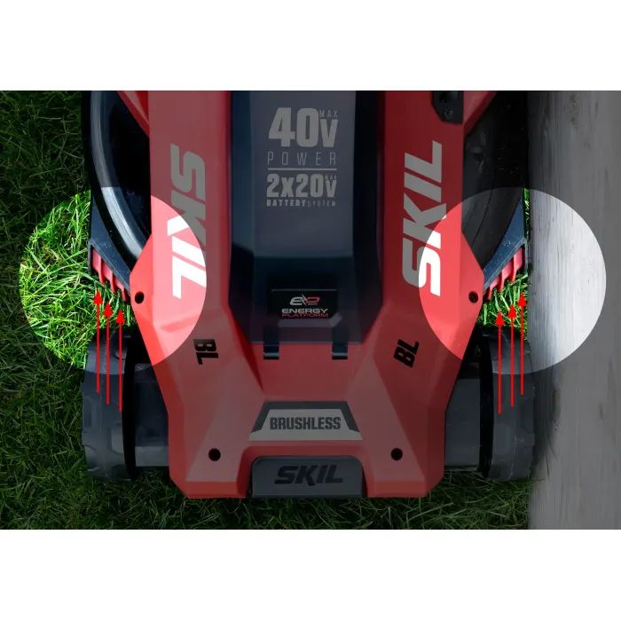 Газонокосилка Skil аккумуляторная бесщеточная, 0140 BA, 2x4Ah (GM1E0140BA) изображение 6