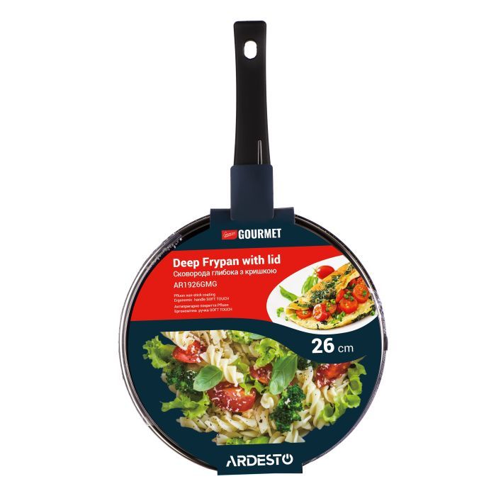 Сковорода Ardesto Gemini Gourmet Andria, 26см, алюміній, чорний (AR1926GMG) изображение 7