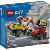 Конструктор LEGO City Пицца-авто против пожарной машины Набор гонок (60458)