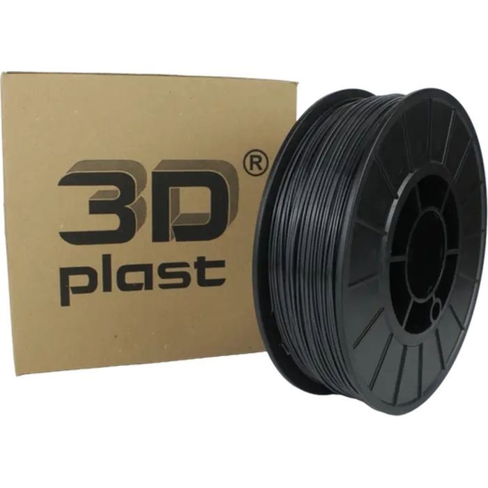 Пластик для 3D-принтера 3Dplast PLA 1.75мм, 0.85кг, gray-graphit (3DPLA17508GGF)