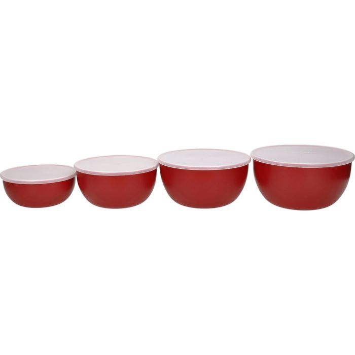 Миска KitchenAid Universal, з кришками, набір 4 шт, червоний (KQG176OSERE) зображення 3