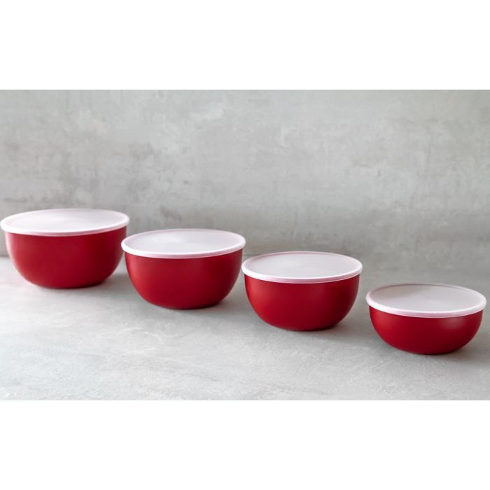 Миска KitchenAid Universal, з кришками, набір 4 шт, червоний (KQG176OSERE) зображення 6
