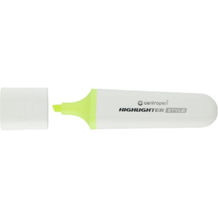 Маркер Centropen текстовый Highlighter Style 1-4,6 мм клин. желтый (6252/51)