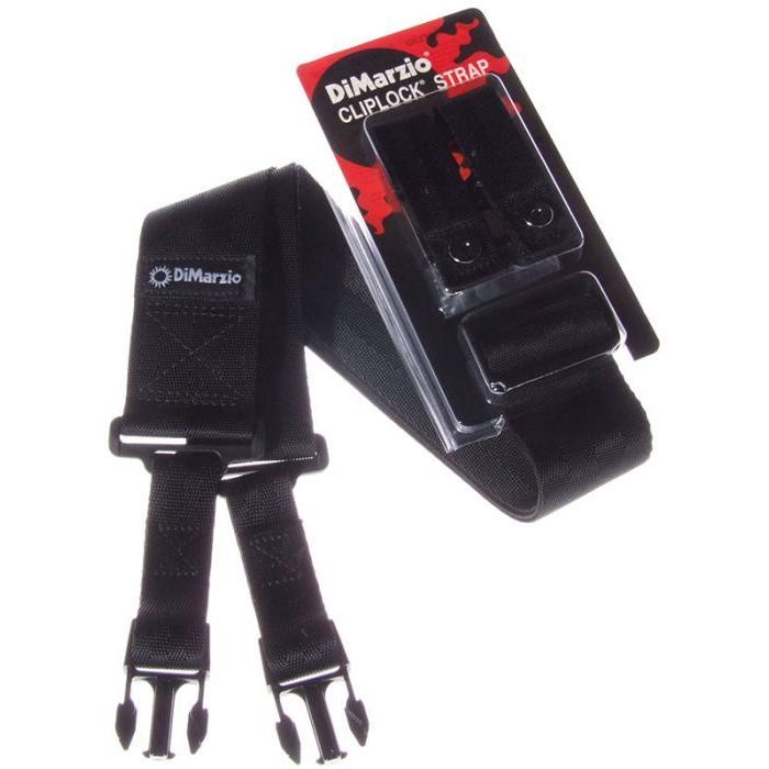 Ремінь для гітари DiMarzio 2 Inch Nylon ClipLock Black (DD2200BK) зображення 3