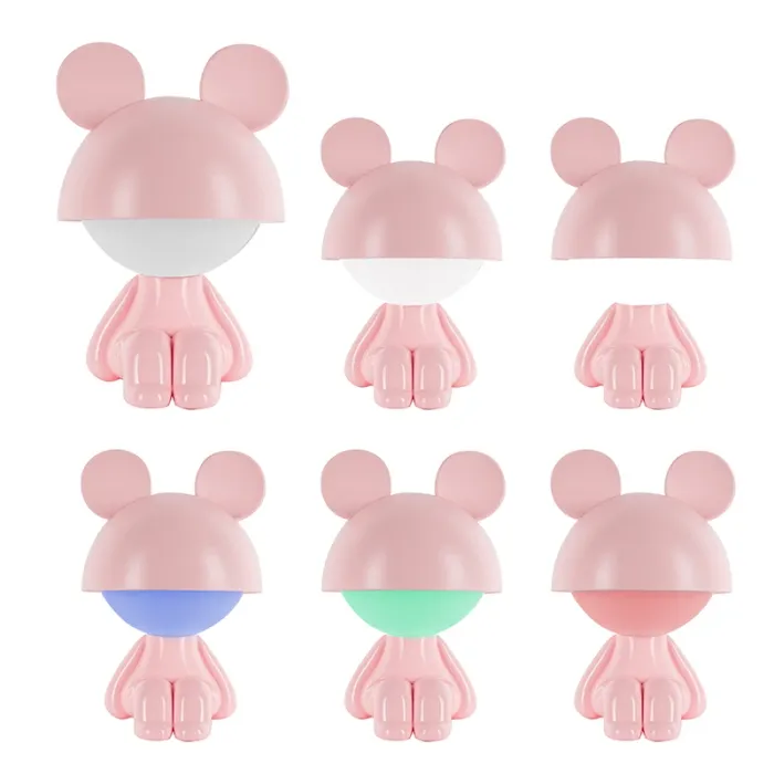 Нічник Kite Світильник LED з акумулятором Cute Mouse, персиковий (K25-316-2-4) зображення 4