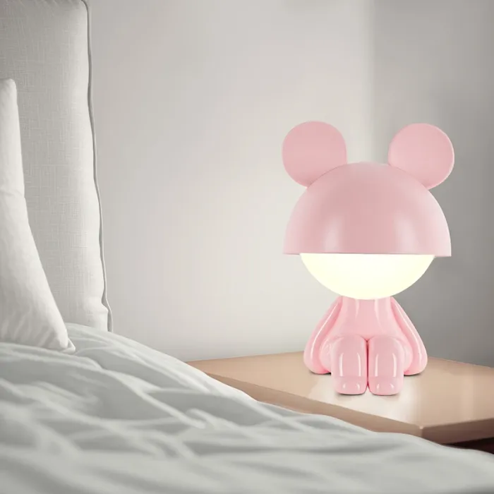 Нічник Kite Світильник LED з акумулятором Cute Mouse, персиковий (K25-316-2-4) зображення 5
