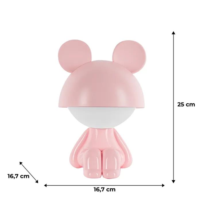 Ночник Kite Светильник LED с аккумулятором Cute Mouse, голубой (K25-316-2-3) изображение 6