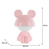 Нічник Kite Світильник LED з акумулятором Cute Mouse, рожевий (K25-316-2-2) зображення 6