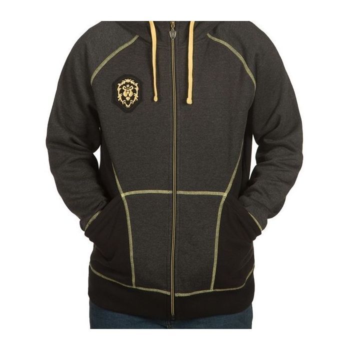 Кофта Jinx World of Warcraft Alliance Classic Premium Zip-Up Hoodie Charcoal Heather L (JINX-7485L) зображення 2