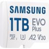 Карта пам'яті Samsung 1TB microSDXC Class UHS-I U3 V30 A2 EVO Plus + SD Adapter (MB-MC1T0SA/EU) зображення 2