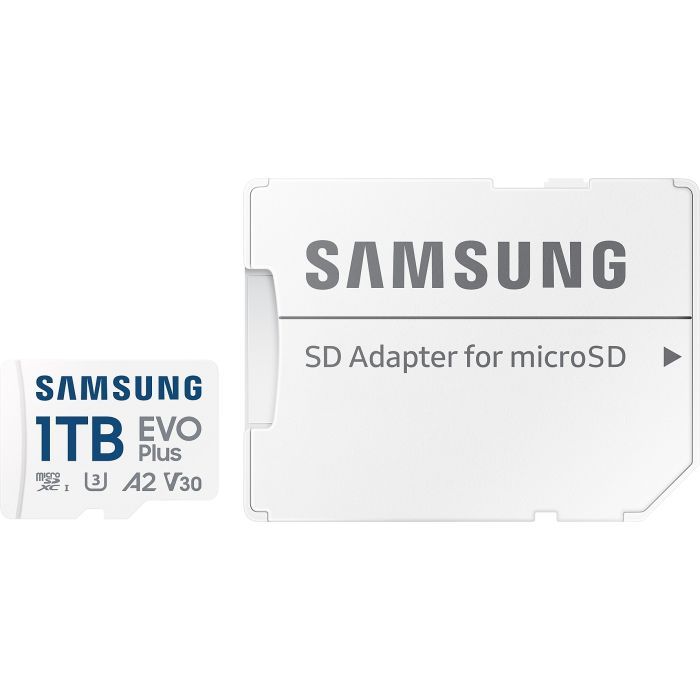 Карта пам'яті Samsung 1TB microSDXC Class UHS-I U3 V30 A2 EVO Plus + SD Adapter (MB-MC1T0SA/EU) зображення 5