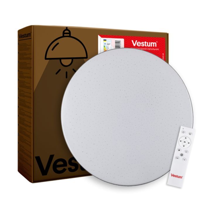 Светильник Vestum STARLIGHT зоряне небо 60W 3000К-6500К з ДК 4срібло (VS-91002)