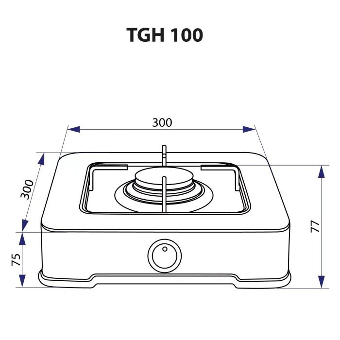 Настільна плита Minola TGH 100 BR зображення 5