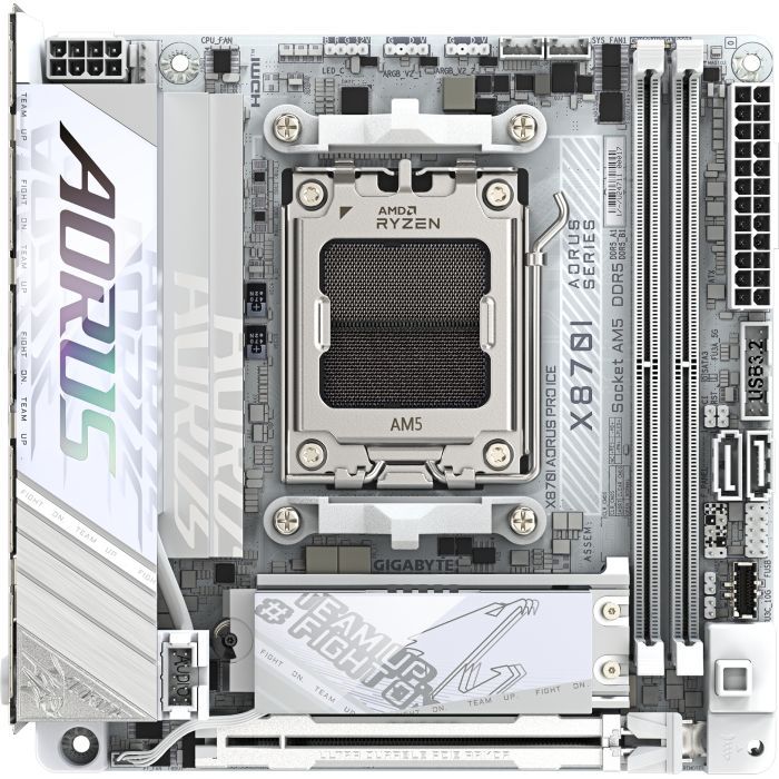 Материнская плата GIGABYTE X870I AORUS PRO ICE