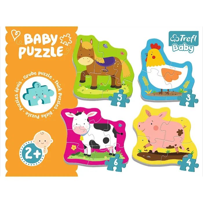 Пазл Trefl Baby Classic Животные на ферме (5900511360707) изображение 2