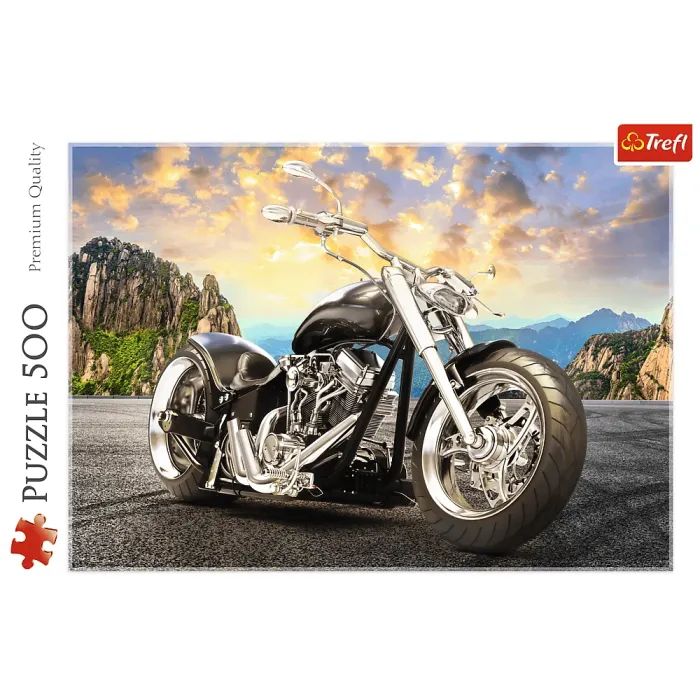 Пазл Trefl Черный мотоцикл 500 элементов (5900511373844) изображение 3