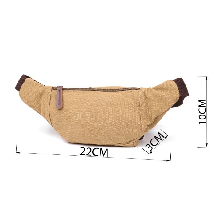 Сумка Vintage Поясная текстильная Хаки (20175) изображение 3