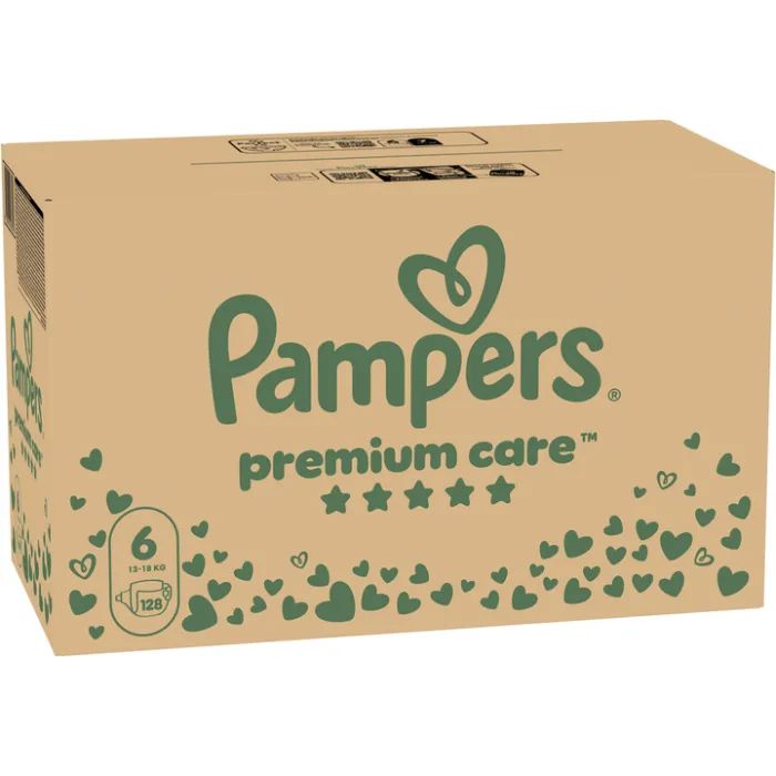 Подгузники Pampers Premium Care Розмір 6 (13-18 кг) 128 шт (8700216423700) изображение 2