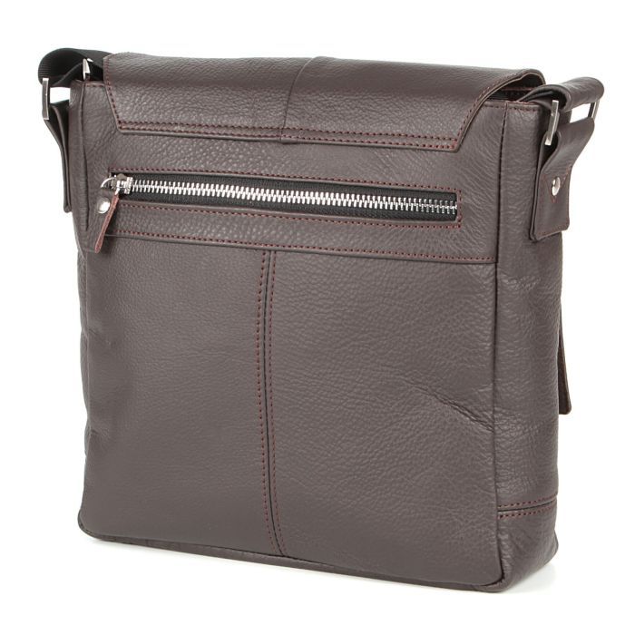 Сумка Shvigel Кожаная Коричневая (00852) изображение 6