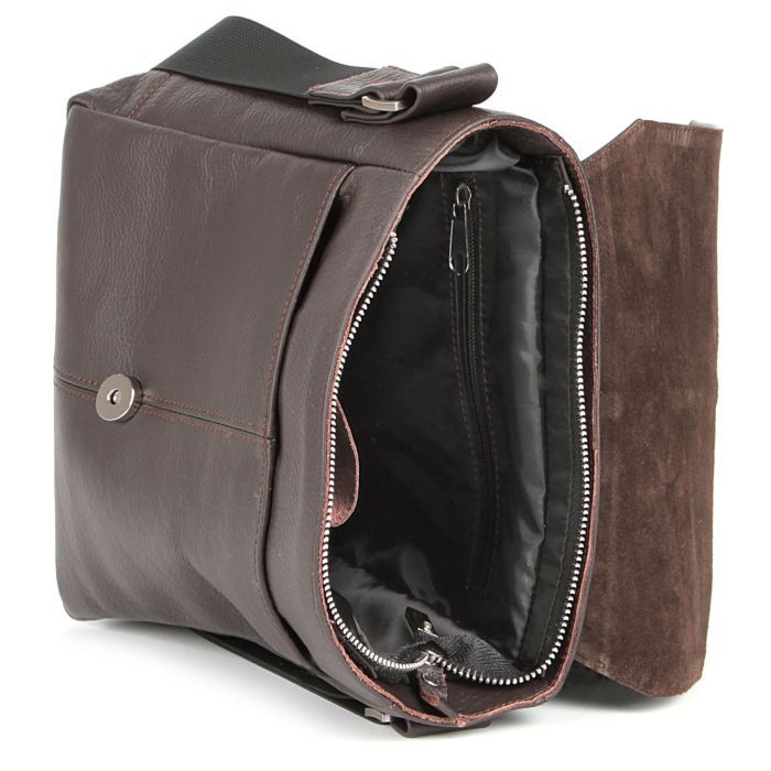 Сумка Shvigel Кожаная Коричневая (00852) изображение 9