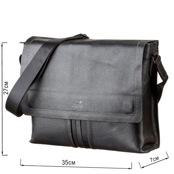 Сумка Shvigel Кожаная Черная (11106) изображение 3