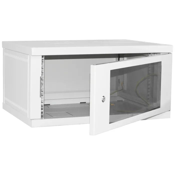 Шкаф настенный Ipcom 4U, 600*350, RAL7035 (СН-4U-060х035-ДС-7035)
