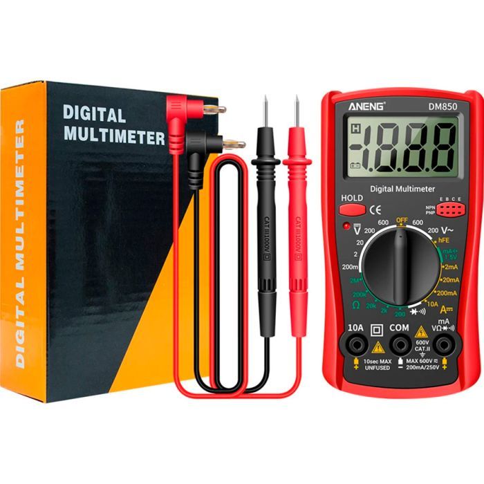 Цифровой мультиметр ANENG DM850, V, A, R, функція hFE (AN-DM850) изображение 3