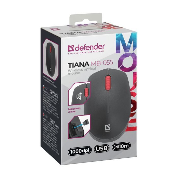 Мышка Defender Tiana MB-055 Wireless Black (52055) изображение 5