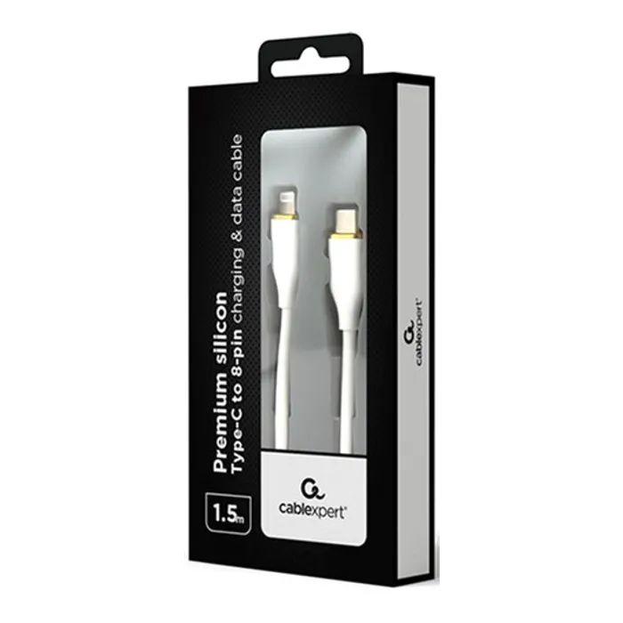 Дата кабель USB 2.0 AM to Lightning 1.5m 2.25A Cablexpert (CC-USB2S-CM8PM-1.5M-W) изображение 2