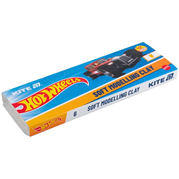 Пластилін Kite Hot Wheels восковий, 18 кольорів, 360 г (HW25-085) зображення 2