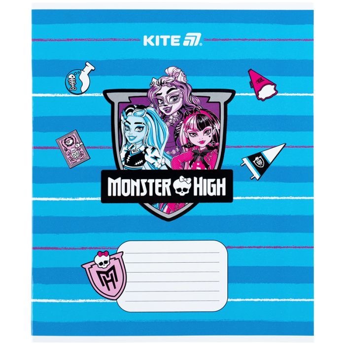 Тетрадь Kite Monster High, 12 листов, косая линия (MH25-235) изображение 10