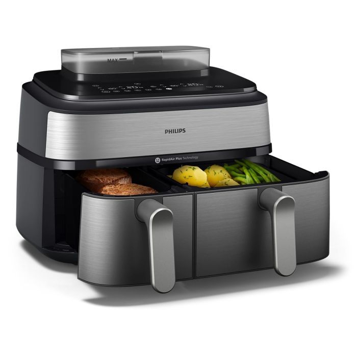 Мультипіч Philips Dual Basket Airfryer 5000 Series (NA555/00) зображення 4