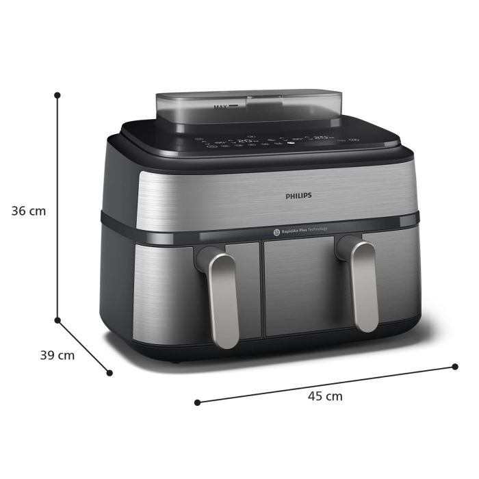 Мультипіч Philips Dual Basket Airfryer 5000 Series (NA555/00) зображення 5