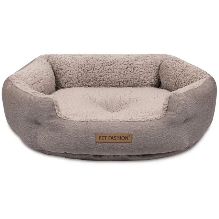 Лежак для тварин Pet Fashion BRIG 58х48х20 см кавовий (4823082441488) зображення 2