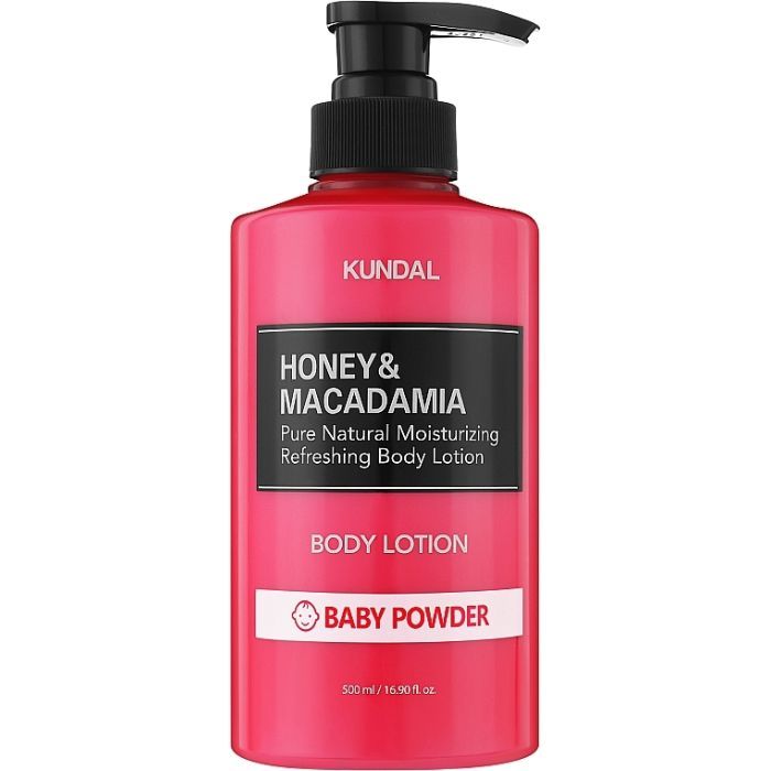 Лосьон для тела Kundal Honey & Macadamia Pure Body Lotion Baby Powder 500 мл (8809568740005)