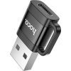 Переходник UA31D USB M to USB-C F USB2.0 Black HOCO (6942007628143) изображение 2