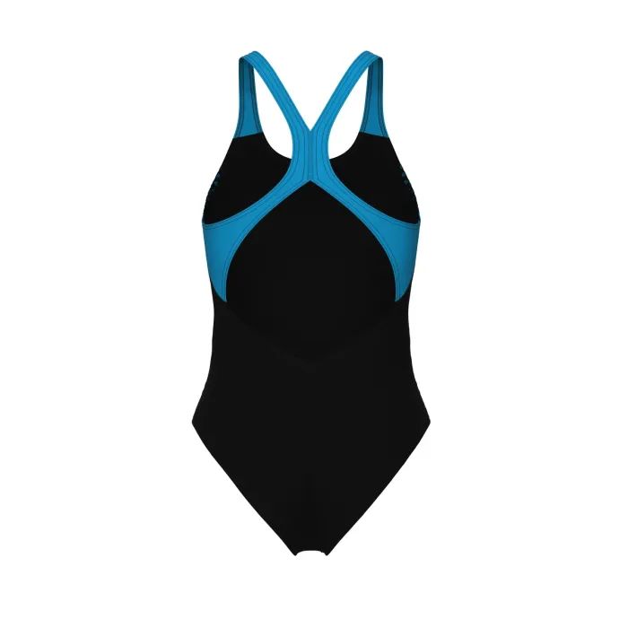 Купальник Arena Openings Swimsuit V Back Lb 008063-580 чорно-бірюзовий 44 (3468337415848) зображення 5