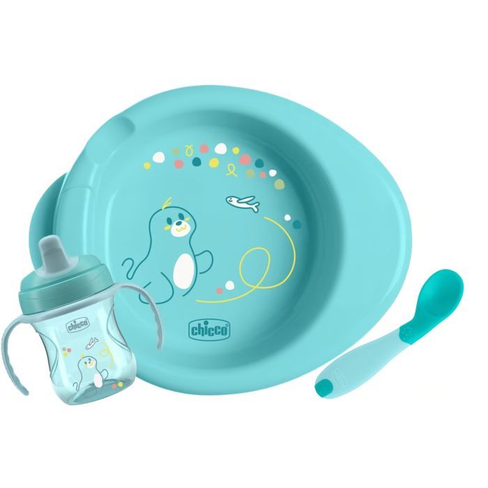 Набор детской посуды Chicco Set Prima Pappa 6м+ Блакитний (16200.25)