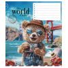 Тетрадь Школярик The World of Bears 12 листов клетка (012-3443K) изображение 3