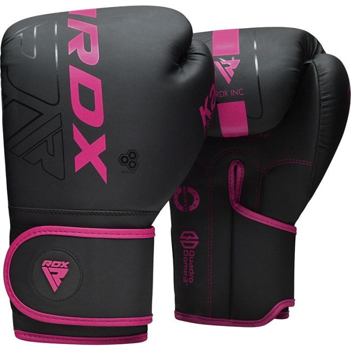 Боксерские перчатки RDX F6 Matte Pink 12 унцій (BGR-F6MP-12OZ) изображение 2