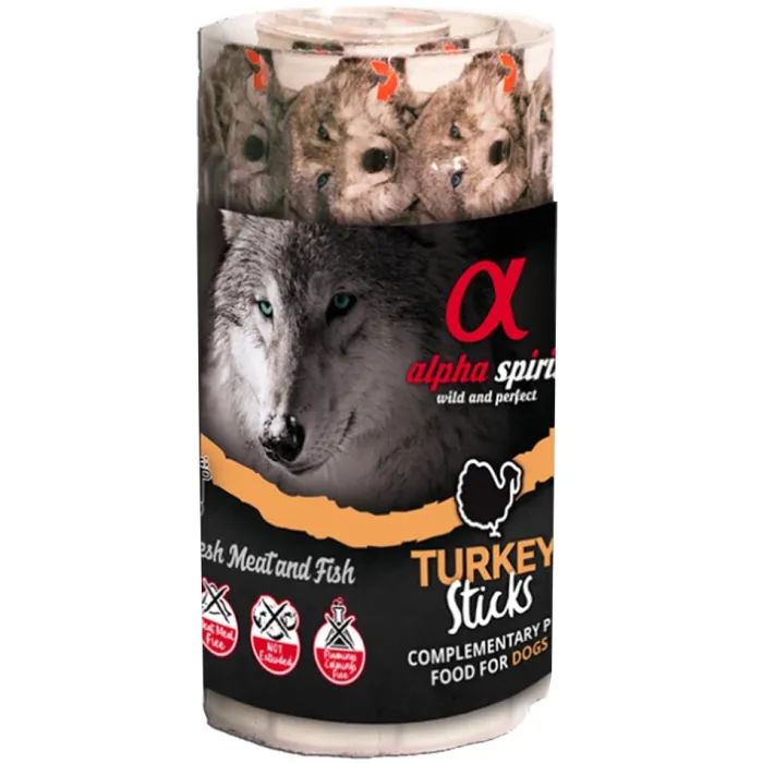 Лакомство для собак Alpha Spirit Dog Sticks Turkey 160 г 16 шт (8436586310493)