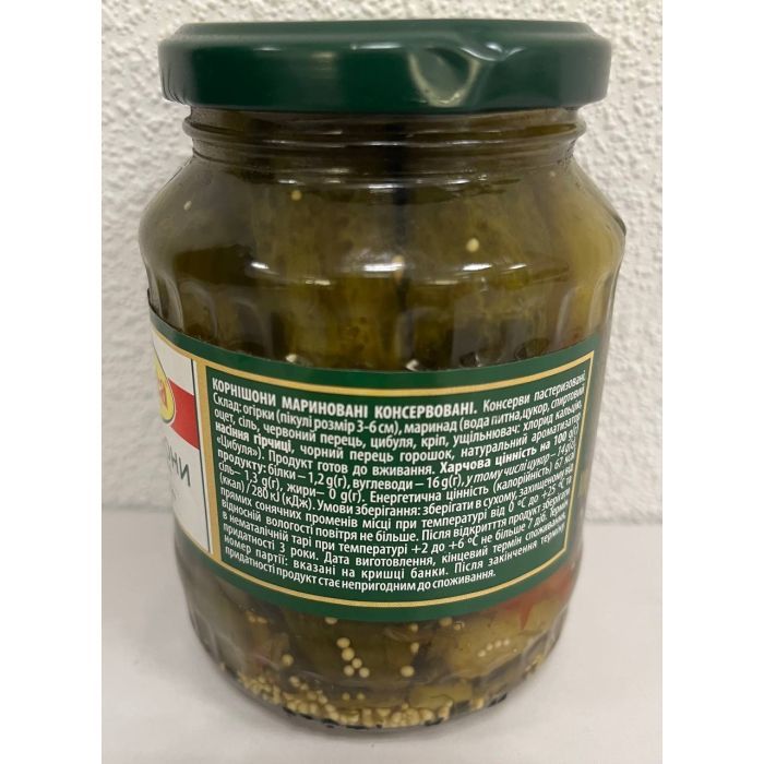 Овочева консервація Iberica Корнішони мариновані 3-6 см 370 мл (8436024299564) зображення 2