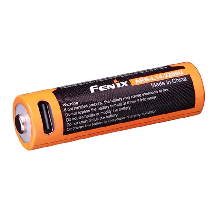 Аккумулятор Fenix 14500 2200 мАг Type-C (ARB-L14-2200U) изображение 3